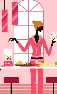 矢量减肥餐图片