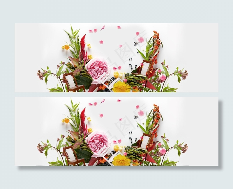 春天清新海报背景