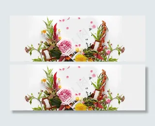 春天清新海报背景