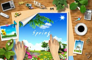 韩国分层春天图