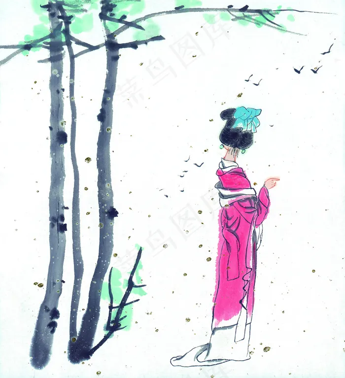 中国画人物意境