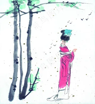 中国画人物意境