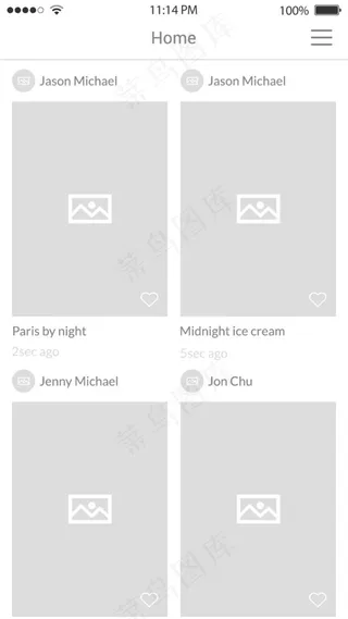 社交界面设计素材