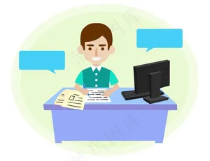 办公Flash源文件分层素材