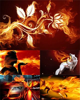 火焰创意壁纸素材