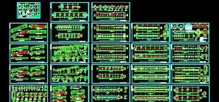 框架结构铁矿运输机皮带廊施工图