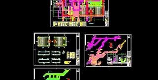 生活冷水泵房及消防泵房给排水施工图