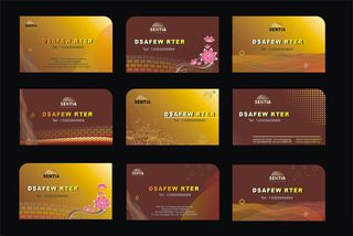 尊贵企业名片卡片设计矢量素材