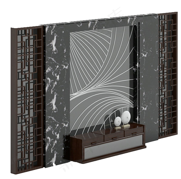 电视柜背景墙素材