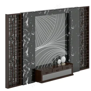 电视柜背景墙素材