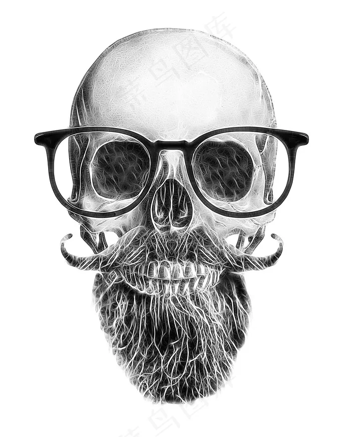 手绘森系小动物插画背景元素简约挂画...