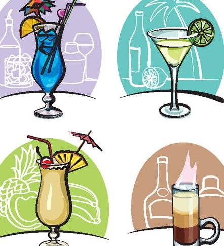手绘饮料果汁图片
