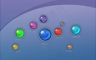 高清2D表情各异按钮桌面背景图