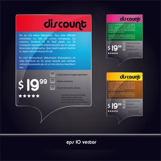 精美提示框矢量素材