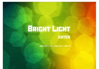 炫彩灯光背景flash网站模板