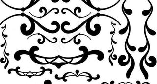 花纹ps笔刷底纹 背景图片