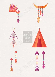 民族风波西米亚风格装饰图案