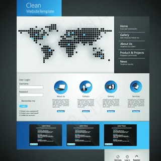 商务网站设计模板图片