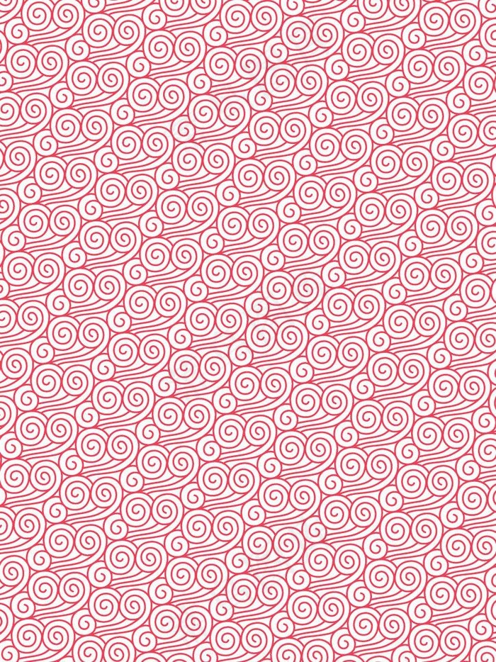 粉色卷云纹背