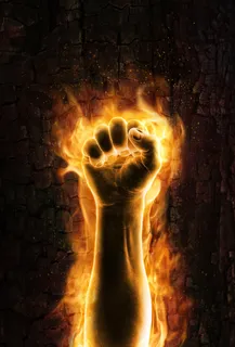 火焰拳头素材