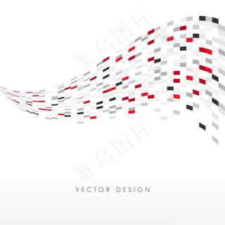 红色方框商业背景