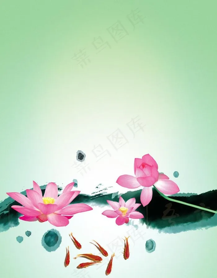 水墨图片(2067X2805(DPI:250))psd模版下载