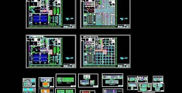 大型会所室内设计建筑图