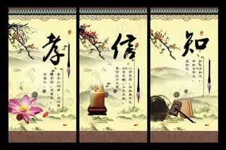 中国儒家文化展板挂图
