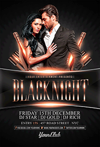 BlackNight Flyer Template