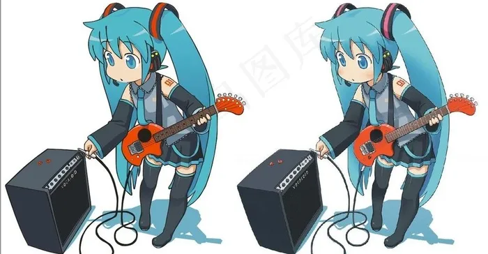 初音 动漫图片cdr矢量模版下载