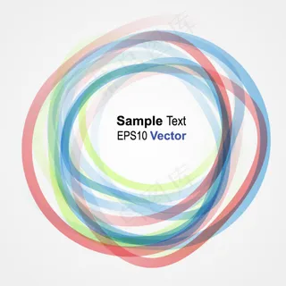 淡彩圆环背景