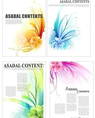 花朵主题画册排版