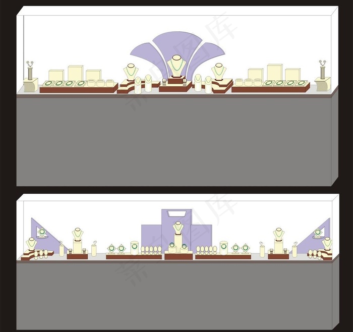 珠宝橱窗展示图片