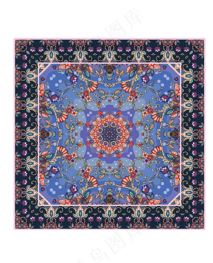 欧式天花吊顶壁画欧式花纹ai矢量模版下载