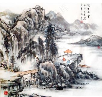 张丙官 山水画图片