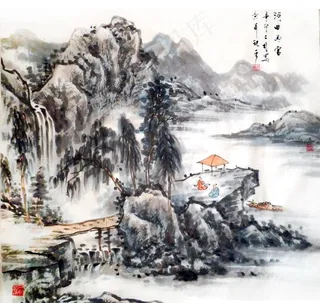 张丙官 山水画图片