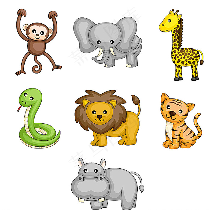 卡通动物图片