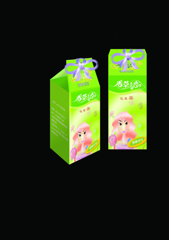 香草茶红茶包装盒psd模版下载