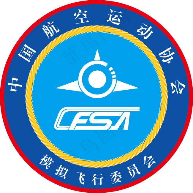 航空协会logo设计ai矢量模版下载