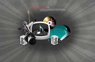 音乐海报背景素材