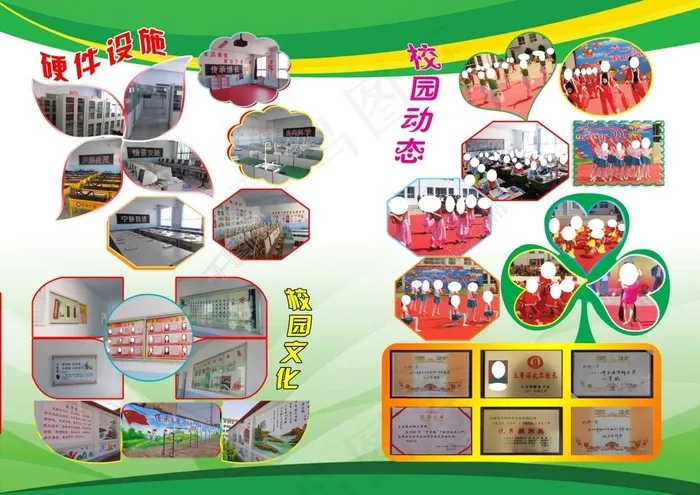 学校画册 活动剪影PSD高清背景设计(4961X3508(DPI:300))psd模版下载