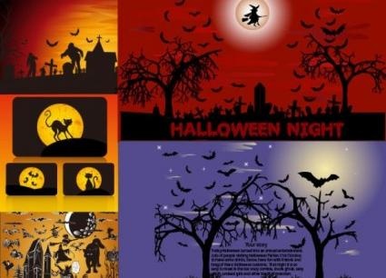 万圣节的剪贴画的插图