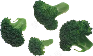 绿色西兰花蔬菜海报透明PNG素材
