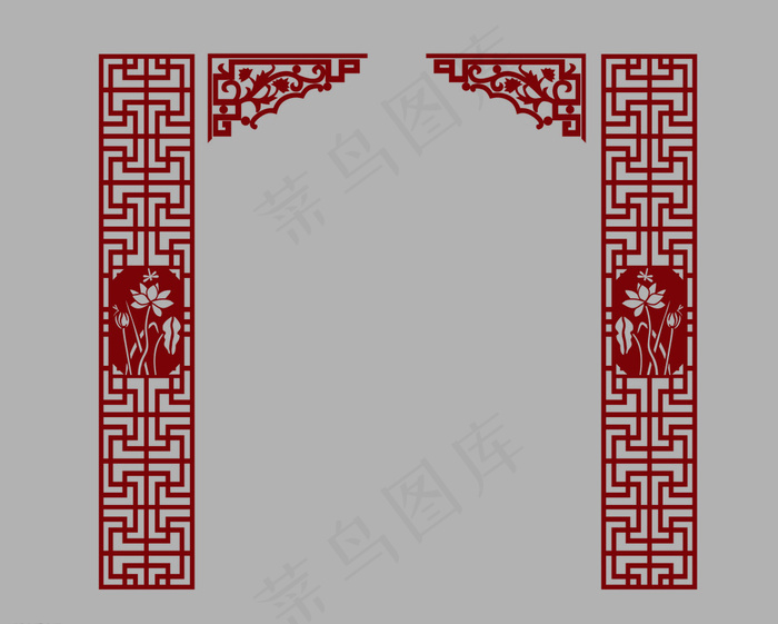 中式隔断图片