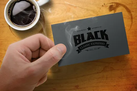 名片背景logo样机 名片背景logo样机