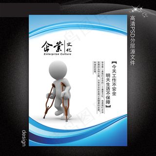 企业文化展板PSD模板下载