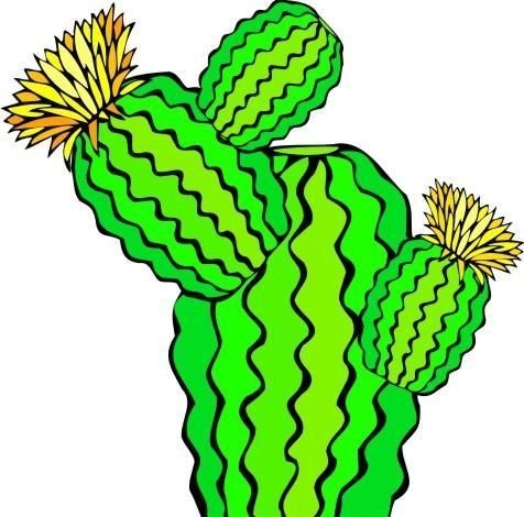仙人掌 热带植物 矢量 EPS_0...eps,ai矢量模版下载