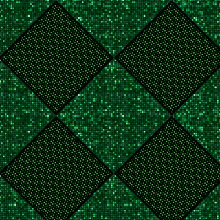 几何格子拼接印花图片