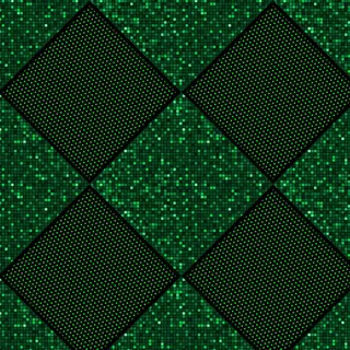 几何格子拼接印花图片