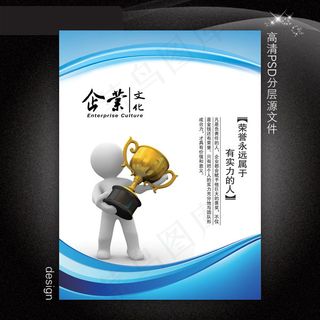 企业文化展板PSD模板下载